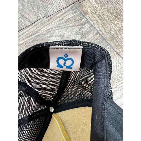 Vintage Trucker Hat Mesh Snapback I Might Not Always Be Right Spellout Black Cap - Picture 9 of 12